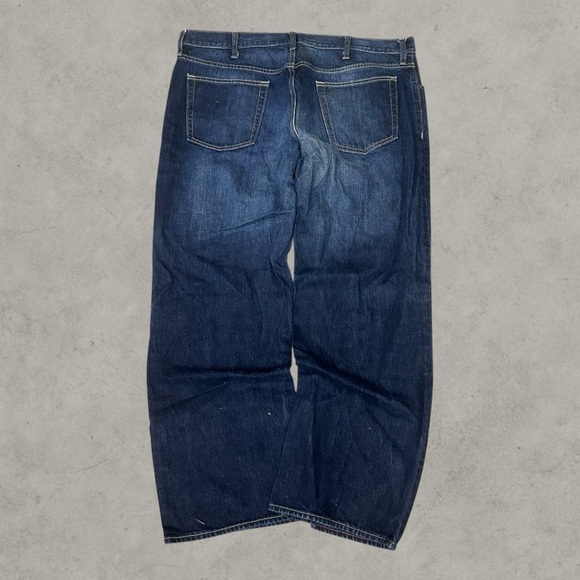 Old Navy Jeans Mens 40x32 Blue Y2K Baggy Wide-Leg Grunge 2000s Loose Fit Hip Hop - Picture 8 of 8